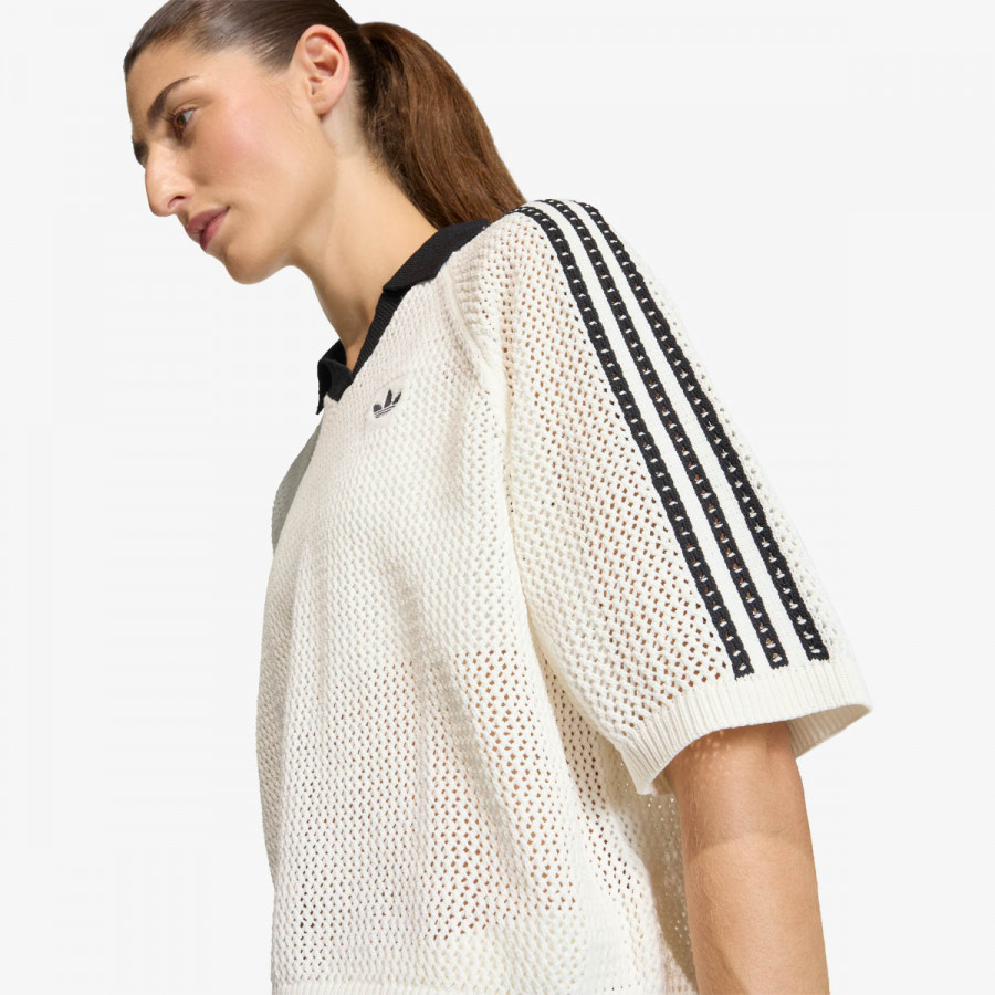 adidas POLO MAJICA Knitted Crochet 