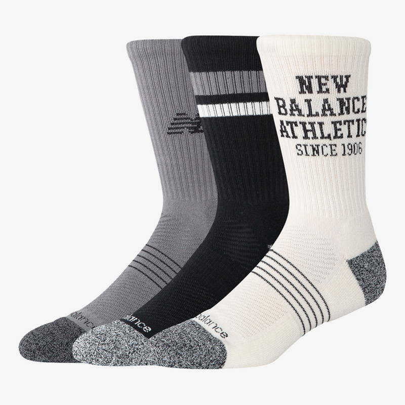 NEW BALANCE NOGAVICE Active Graphic Crew Socks 3 Pack 