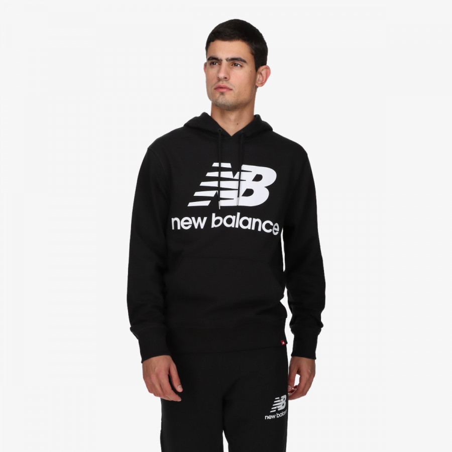 NEW BALANCE KAPUCAR ESSENTIALS STACKED LOGO PO HOODIE 