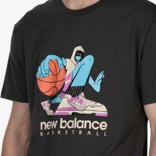 NEW BALANCE KRATKA MAJICA Hoops Cotton Jersey Short Sleeve T-shirt 