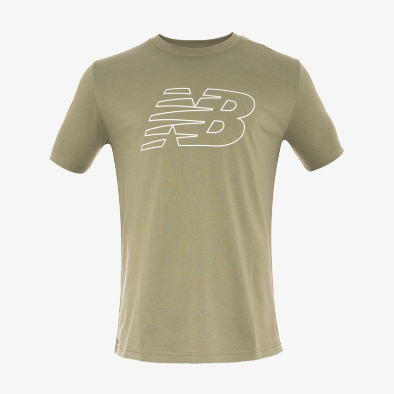 NEW BALANCE KRATKA MAJICA Flying NB T-Shirt Green 