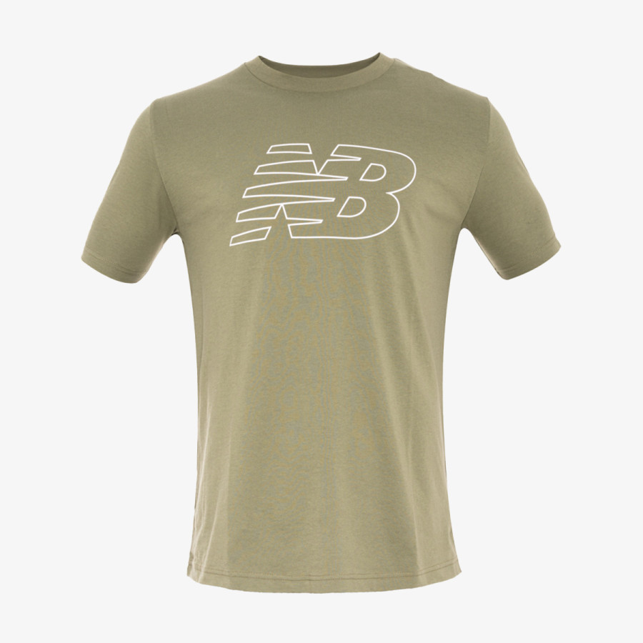 NEW BALANCE KRATKA MAJICA Flying NB T-Shirt Green 
