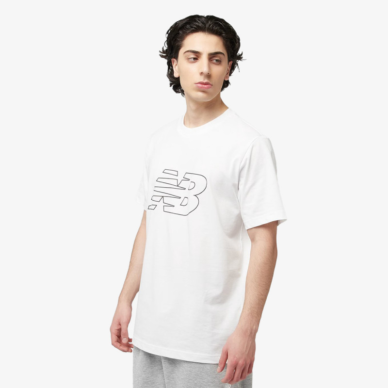 NEW BALANCE KRATKA MAJICA Flying NB T-Shirt White 