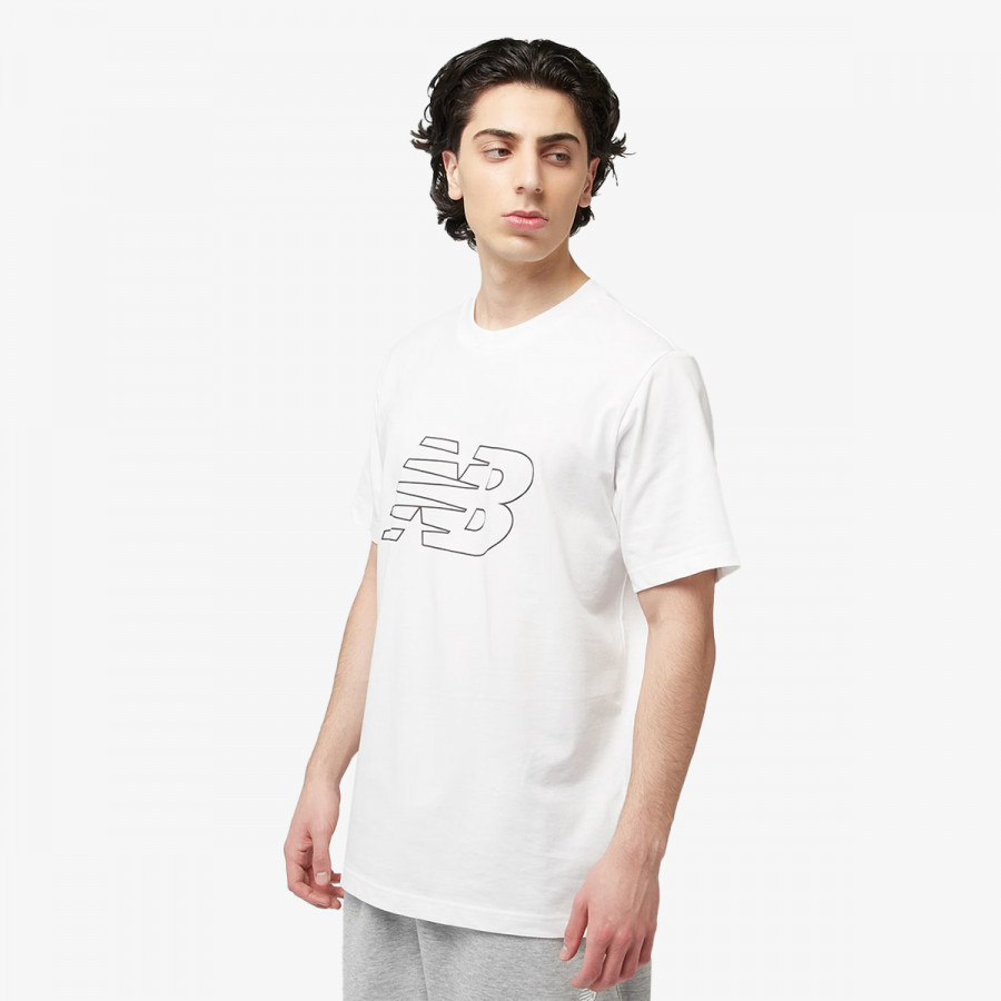NEW BALANCE KRATKA MAJICA Flying NB T-Shirt White 