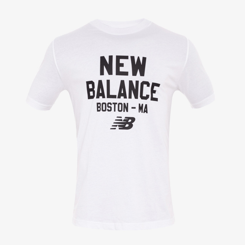 NEW BALANCE KRATKA MAJICA Stamp T-Shirt White 
