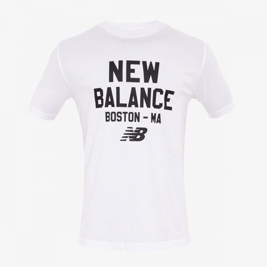 NEW BALANCE KRATKA MAJICA Stamp T-Shirt White 