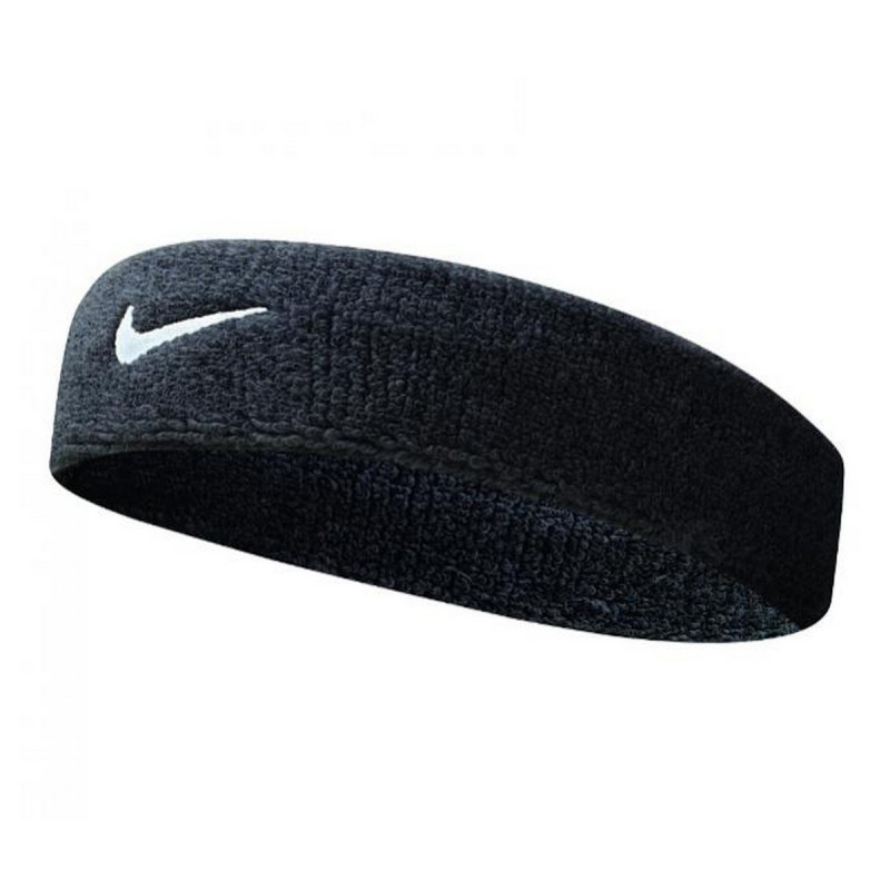 NIKE BANDANA NIKE SWOOSH HEADBAND BLACK/WHITE 