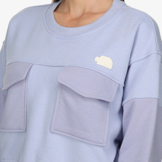 THE NORTH FACE KAPUCAR W TERRY OVERSIZED CROPPED CREW 