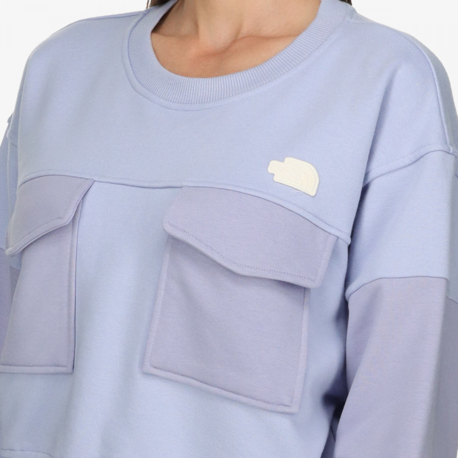 THE NORTH FACE KAPUCAR W TERRY OVERSIZED CROPPED CREW 