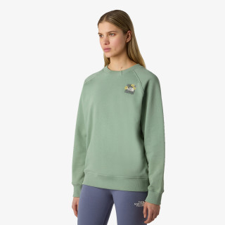 THE NORTH FACE KAPUCAR W CONNECT RELAXED CREW SWEATSHIRT-GRAPHI
