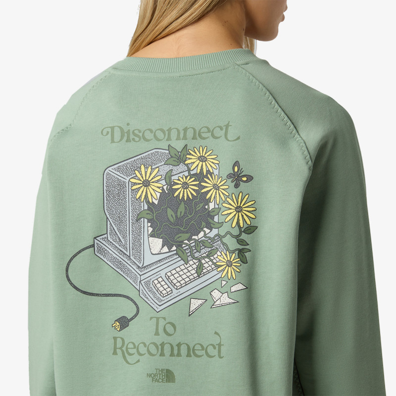 THE NORTH FACE KAPUCAR W CONNECT RELAXED CREW SWEATSHIRT-GRAPHI