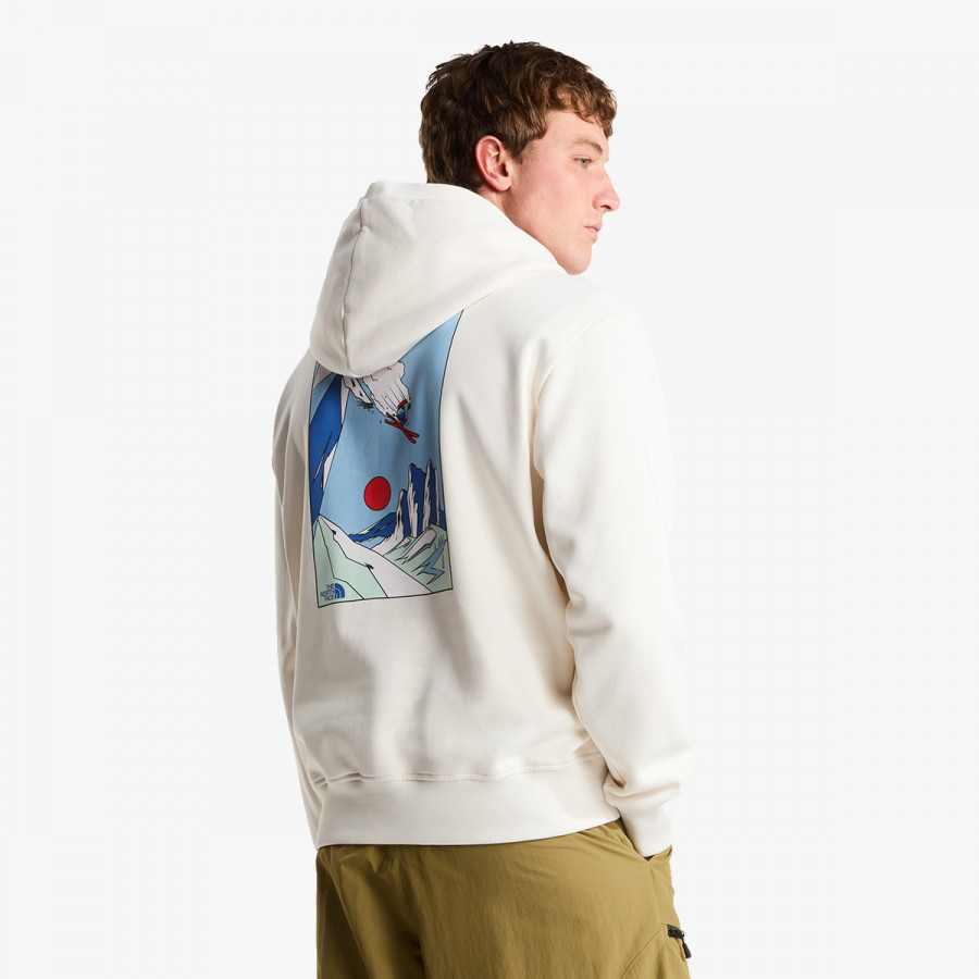 THE NORTH FACE KAPUCAR U MOUNTAIN CELEBRATION RELAXED HOODIE-GR 