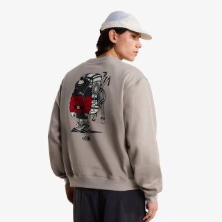 THE NORTH FACE KRATKA MAJICA U GEAR UP GET OUT RLX CREW-GRAPHIC 