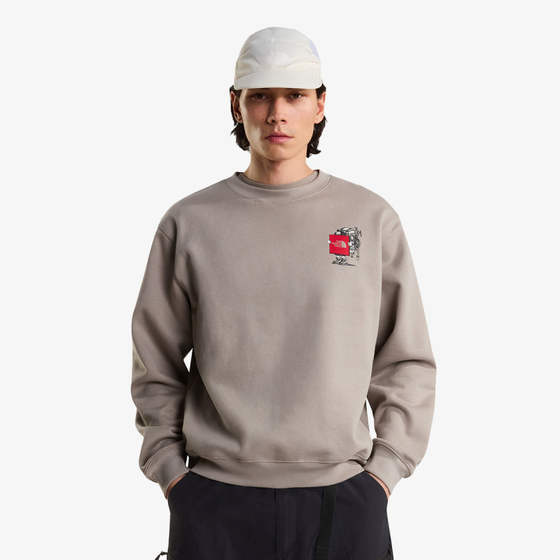 THE NORTH FACE KRATKA MAJICA U GEAR UP GET OUT RLX CREW-GRAPHIC 