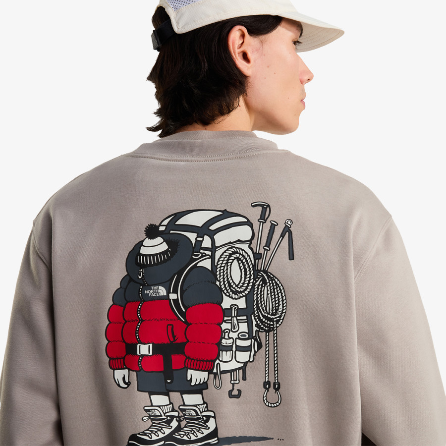 THE NORTH FACE KRATKA MAJICA U GEAR UP GET OUT RLX CREW-GRAPHIC 