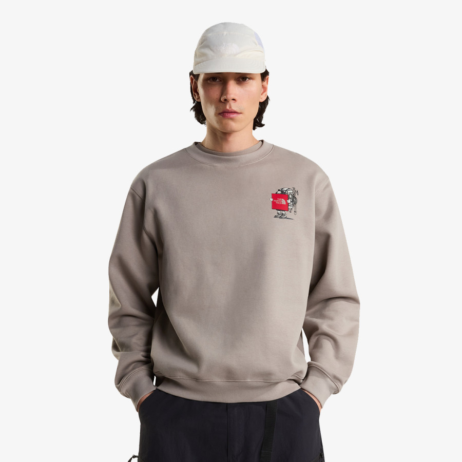 THE NORTH FACE KRATKA MAJICA U GEAR UP GET OUT RLX CREW-GRAPHIC 