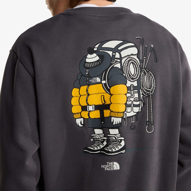 THE NORTH FACE KAPUCAR U GEAR UP GET OUT RLX CREW-GRAPHIC 
