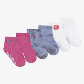 JORDAN Nogavice JHG BLUE JEANS & BLING 3PK GRI 