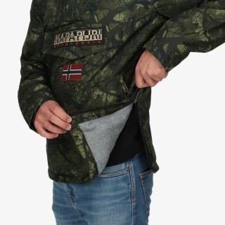 NAPAPIJRI JAKNA RAINFOREST PKT PRT 2 CAMO GREEN FBN 