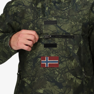 NAPAPIJRI JAKNA RAINFOREST PKT PRT 2 CAMO GREEN FBN 