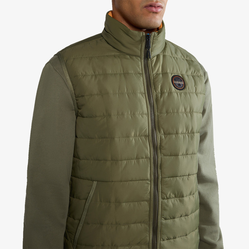 NAPAPIJRI BREZROKAVNIK ACALMAR VEST 6 GAE GREEN LICHEN 