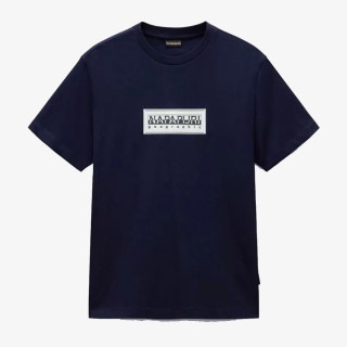 NAPAPIJRI KRATKA MAJICA S-BOX LOGO SS 176 BLU MARINE 