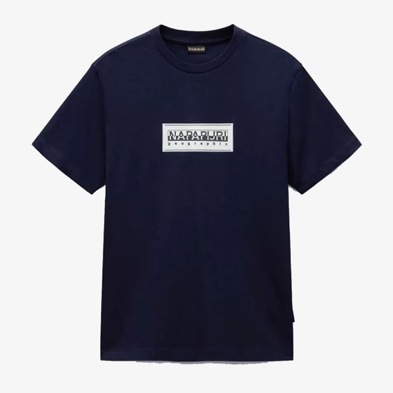 NAPAPIJRI KRATKA MAJICA S-BOX LOGO SS 176 BLU MARINE 