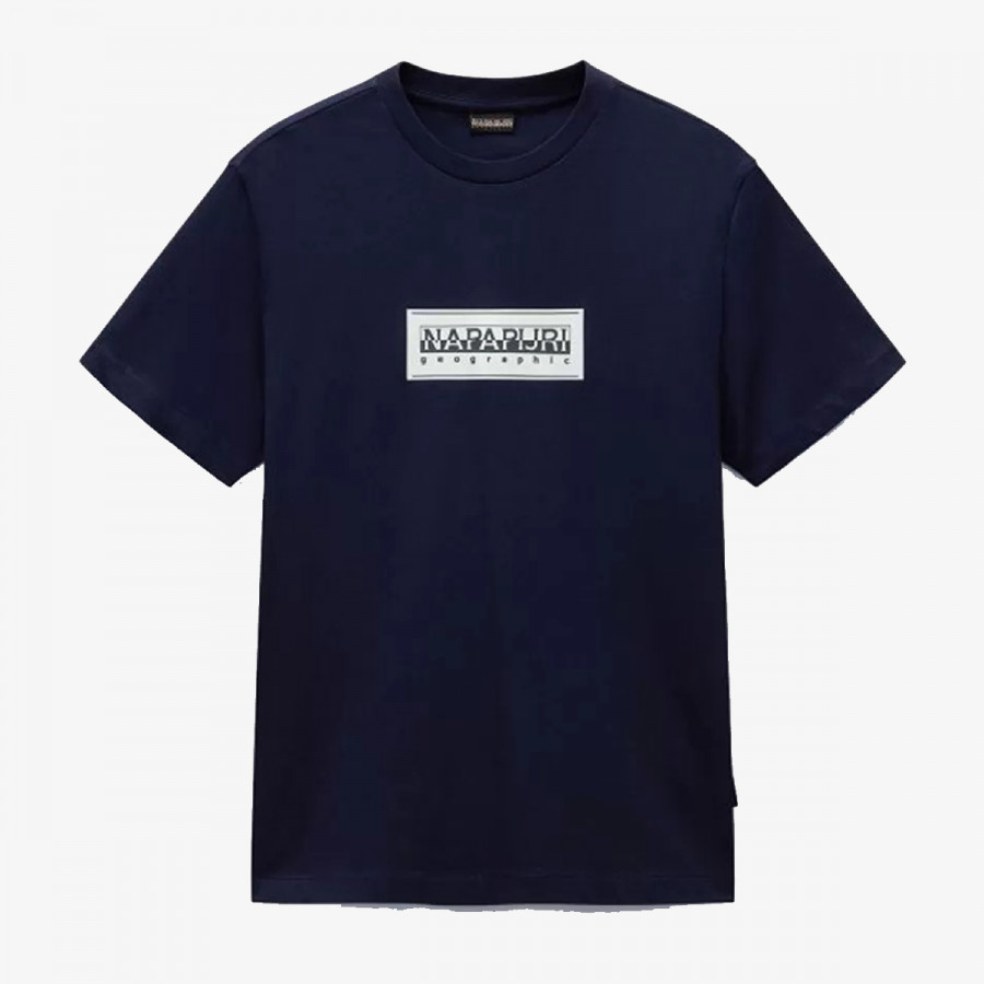 NAPAPIJRI KRATKA MAJICA S-BOX LOGO SS 176 BLU MARINE 