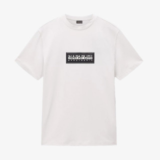NAPAPIJRI KRATKA MAJICA S-BOX LOGO SS N1A WHITE WHISPER 