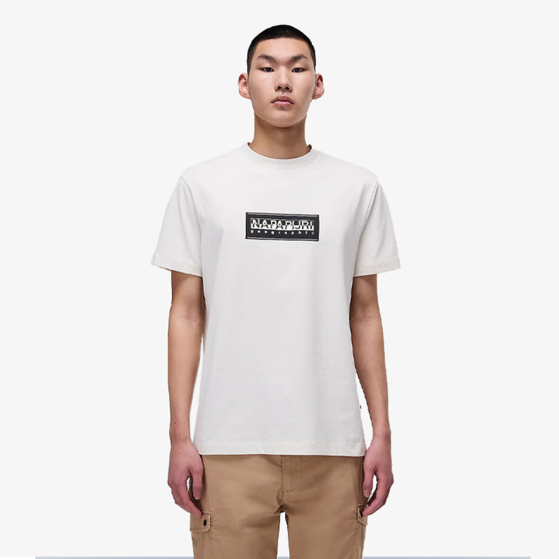 NAPAPIJRI KRATKA MAJICA S-BOX LOGO SS N1A WHITE WHISPER 