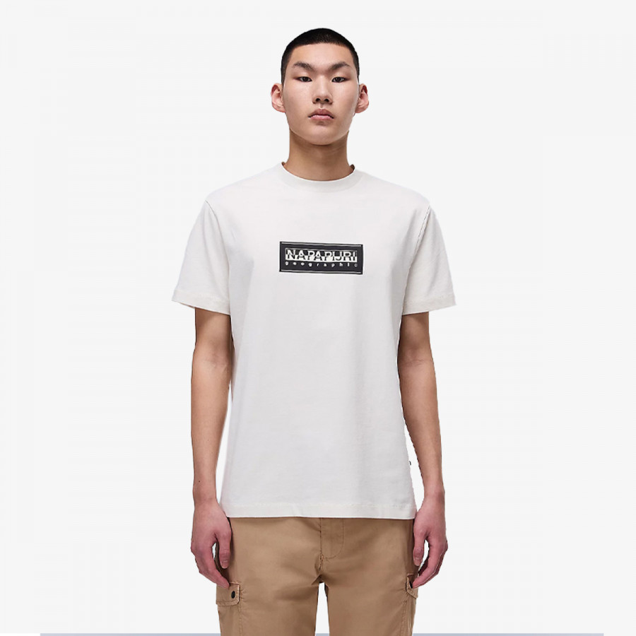 NAPAPIJRI KRATKA MAJICA S-BOX LOGO SS N1A WHITE WHISPER 