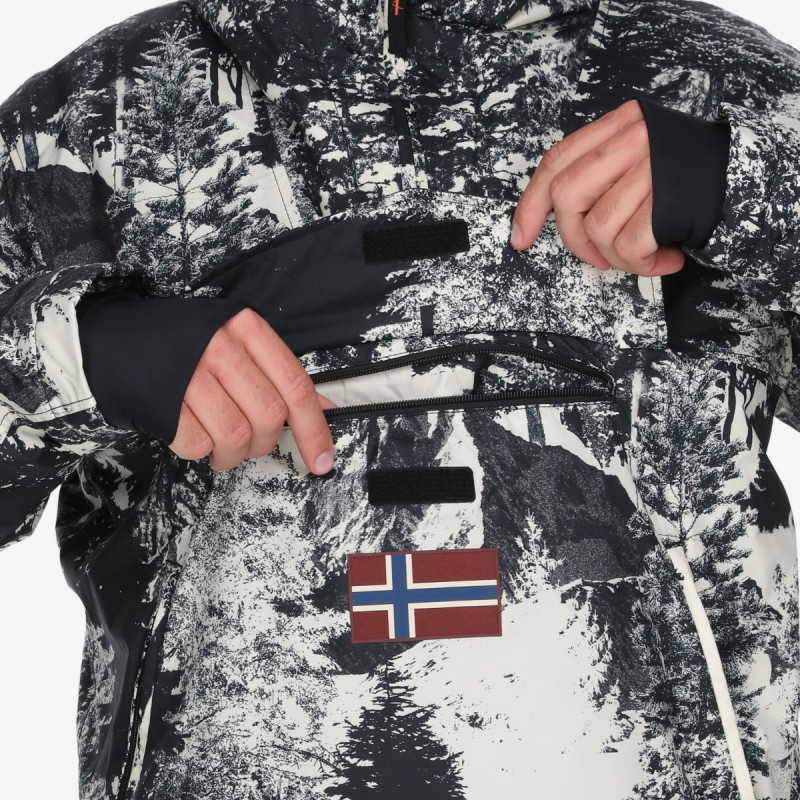NAPAPIJRI JAKNA RAINFOREST NEXT AOP F9O AOP DET TR F9O 