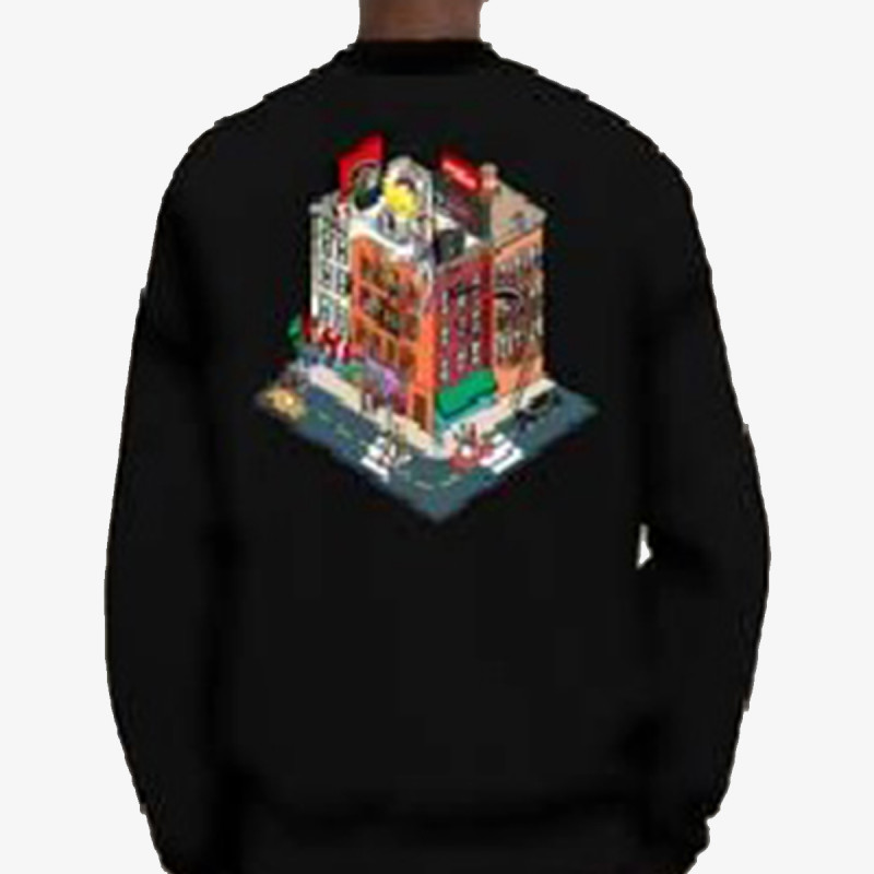 SPRAYGROUND KAPUCAR BLOCK PARTY CREWNECK BLK 
