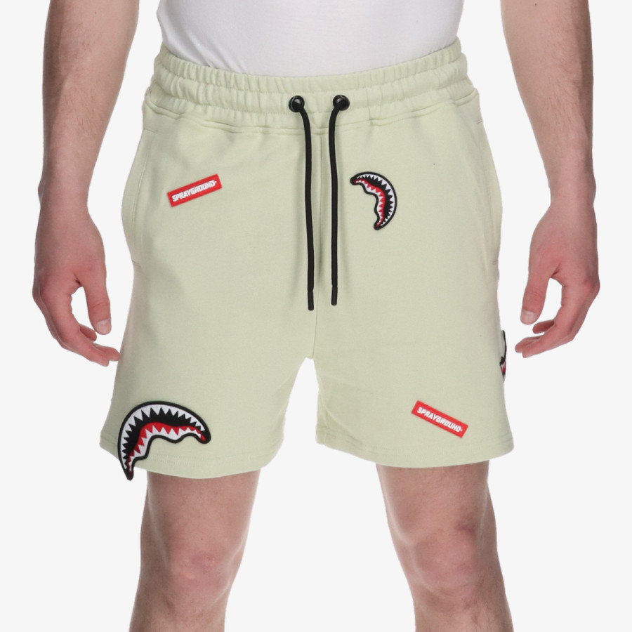 SPRAYGROUND KRATKE HLAČE SHARK PATCHES SHORTS SAGE 