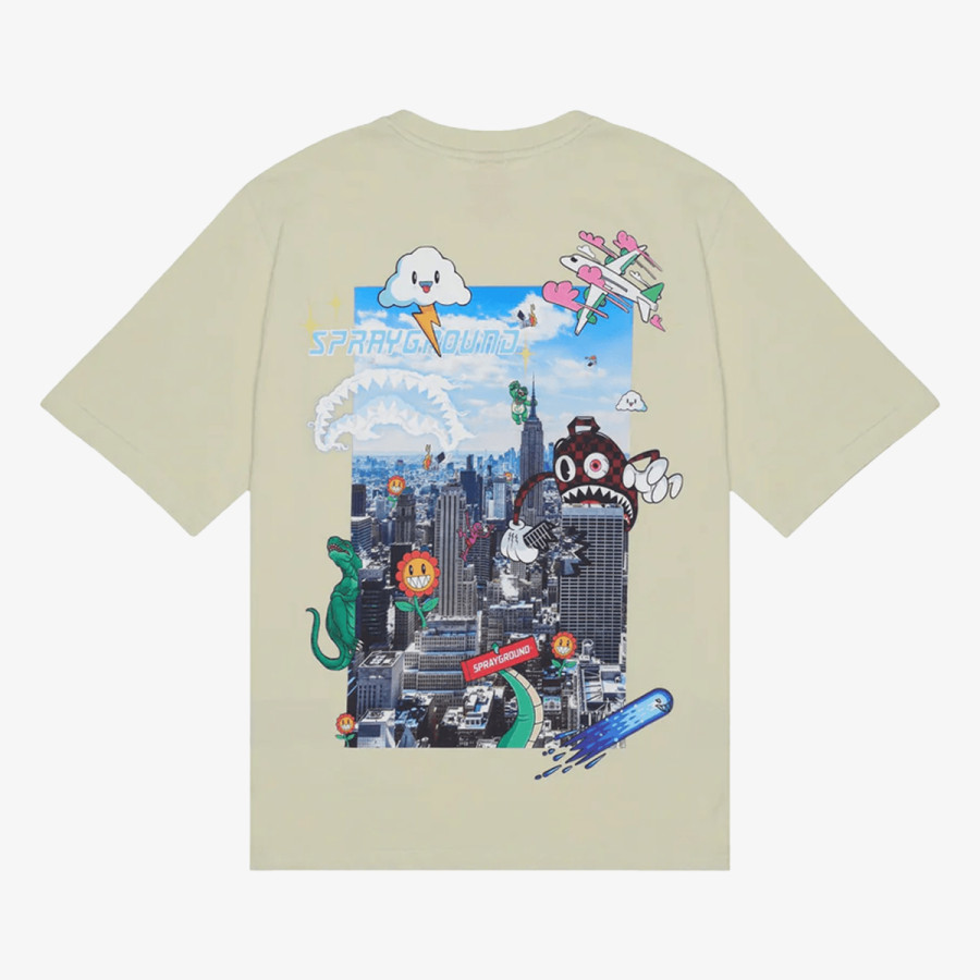 SPRAYGROUND KRATKA MAJICA CHARACTER INVASION T-SHIRT SAGE 