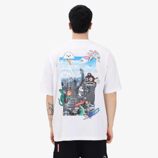 SPRAYGROUND KRATKA MAJICA CHARACTER INVASION T-SHIRT WHT 
