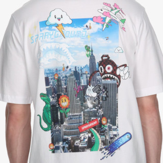 SPRAYGROUND KRATKA MAJICA CHARACTER INVASION T-SHIRT WHT 