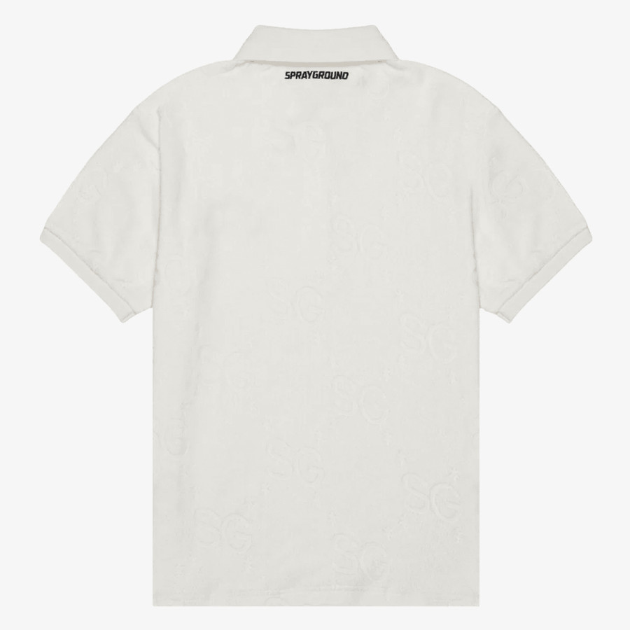 SPRAYGROUND KRATKA MAJICA SG JAQUARD POLO SHIRT WHT 