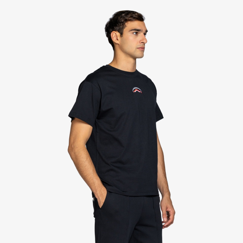 SPRAYGROUND KRATKA MAJICA CITY SKYLINE NEW REGULAR T-SHIRT BLK 