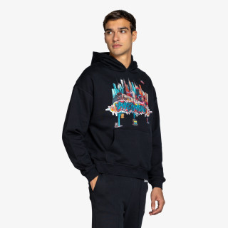 SPRAYGROUND KAPUCAR CITY SKYLINE COMFY HOODIE BLK 