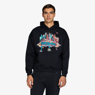 SPRAYGROUND KAPUCAR CITY SKYLINE COMFY HOODIE BLK 