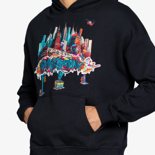 SPRAYGROUND KAPUCAR CITY SKYLINE COMFY HOODIE BLK 