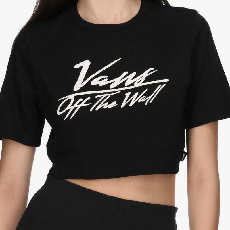 VANS KRATKA MAJICA GO ANYWHERE CREW CROP I Black 