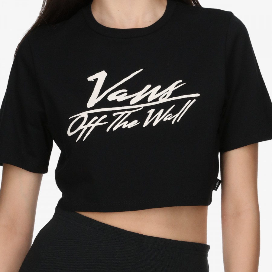 VANS KRATKA MAJICA GO ANYWHERE CREW CROP I Black 