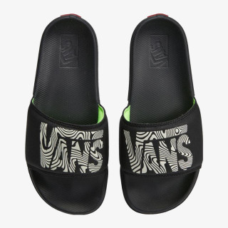 VANS Natikači MN La Costa Slide-On TRIPPY GRAIN BLACK/ 