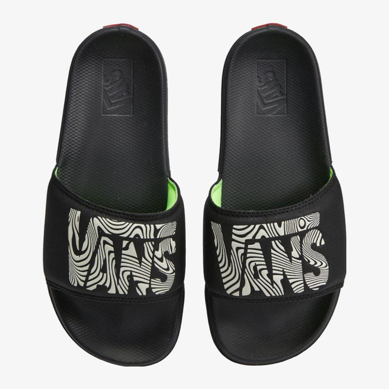 VANS Natikači MN La Costa Slide-On TRIPPY GRAIN BLACK/ 