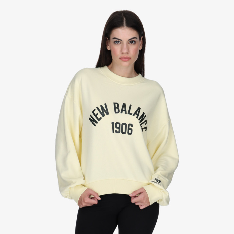 NEW BALANCE KAPUCAR Essentials Varsity Fleece Crew 