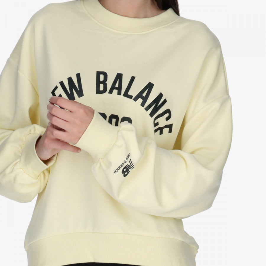 NEW BALANCE KAPUCAR Essentials Varsity Fleece Crew 