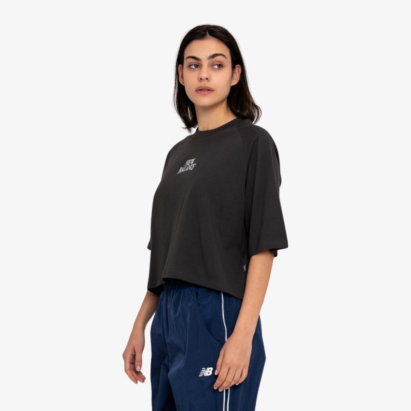 NEW BALANCE KRATKA MAJICA Linear Heritage Raglan T-Shirt 