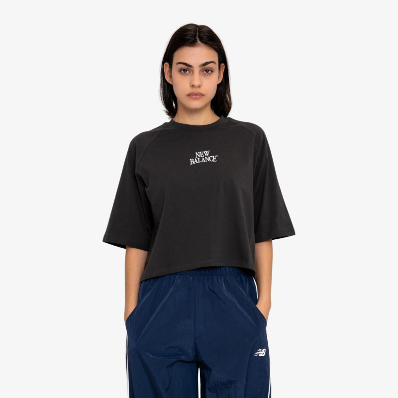 NEW BALANCE KRATKA MAJICA Linear Heritage Raglan T-Shirt 